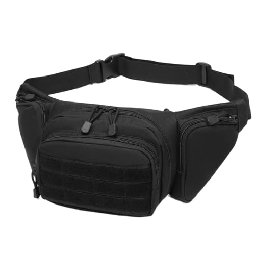 Hüfttasche Multifunktionale Hüfttasche Outdoor-REIT-Aufbewahrungstasche Tragbare unsichtbare(Black) von XIEHYA