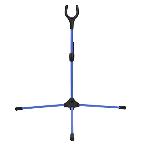 XINMYD Bogenständer, klappbarer Recurve-Bogenständerhalter Bogenschießen Gerader Bogenständer für die Jagd auf Outdoor-Sportarten(Blau) von XINMYD