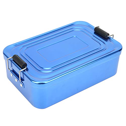 XINMYD Lunchbox, tragbare Aluminium-Lunchbox Wiederverwendbarer Picknick-Lebensmittelbehälter für den Außenbereich mit Aufsteckverschluss von XINMYD