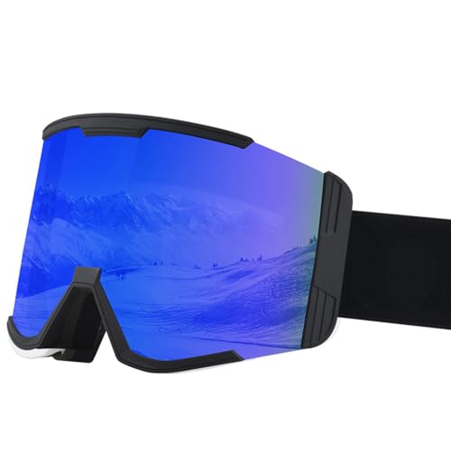 XINYIN Kratzfeste Überbrille, Schneebrille, UV-Schutz, Anti-Beschlag-Snowboardbrille, Weitsicht, Skibrille für Herren und Damen, Anti-Beschlag-Skibrille von XINYIN