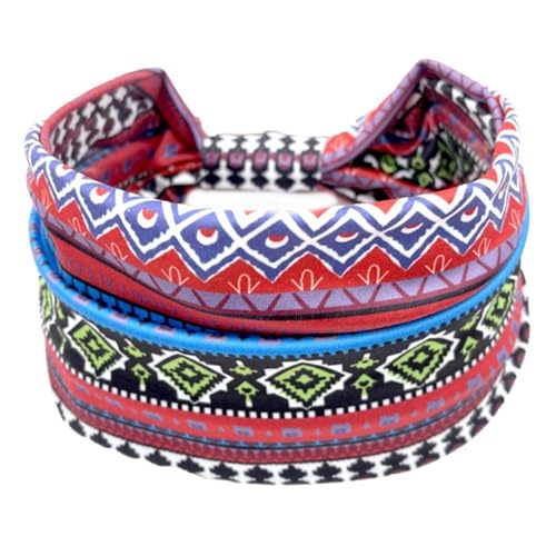 Fitness-Sport-Stirnband für weibliche afrikanische Knoten, elastisch, saugfähig, breites Stirnband für Yoga, Fitness von XINgjyxzk