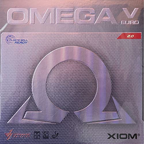 XIOM Belag Omega V Euro Farbe 2,0 mm, rot, Größe 2,0 mm, rot von XIOM