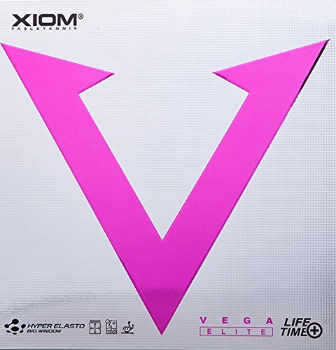 Xiom Vega Elite Tischtennis Gummi, schwarz von XIOM
