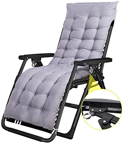 Gepolsterter Terrassen-Lounge-Stuhl, Schwerelosigkeits-Lounge-Stuhl, verstellbarer Terrassen-Liegestuhl für den Außenbereich, verwendet für Terrasse, Rasen-Liegestühle, zusammenklappbare Größe: 65 x von XIUKANGNB