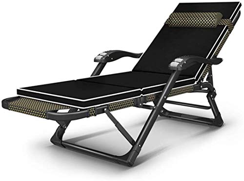 Leichter Zero-Gravity-Loungesessel, klappbare Liegestühle, breitere Armlehnen, Sonnenliegestühle, Relaxer-Polsterkissen mit verstellbarer Kopfstützenstütze, 200 kg, für Strand-/Terrassenpool im von XIUKANGNB