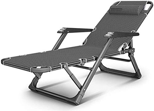 Leichter Zero-Gravity-Loungesessel, klappbare Liegestühle, breitere Massage-Armlehne, Sonnenliege, verstellbarer Liegestuhl, Relaxsessel für Strand, Terrasse, Pool im Freien, 200 kg Safehappy von XIUKANGNB