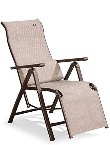 Liegestühle Zero Gravity Reclining Lounge Chair, 90 bis 160 Rückenlehnenverstellung Outdoor Zero Patio Lounge Chair Klappbarer Pool Beach Camping Rasenstuhl für Innenbüro Sonnenbaden Deck Supp von XIUKANGNB