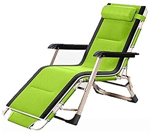 XIUKANGNB Klappbare Sonnenliege, Liegestuhl, faltbar, verstellbar, Relax-Stuhl für Outdoor-Liegestuhl (Farbe: Grün) Safehappy von XIUKANGNB