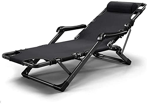 Zero-Gravity-Klappstuhl, Camping-Sonnenliege, Zero-Gravity-Stuhl für den Garten, klappbarer Liegestuhl, faltbare Liegestühle, robustes Metall, tragbar, entspannendes Liegebett, Gartenmöbel Safehappy von XIUKANGNB