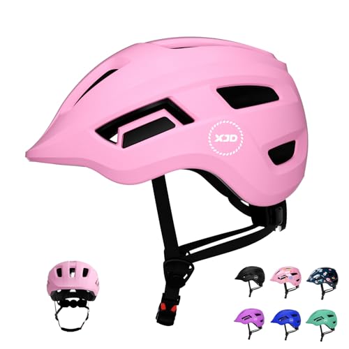 XJD Kinder Jugend Fahrradhelm (Rosa, XS) von XJD