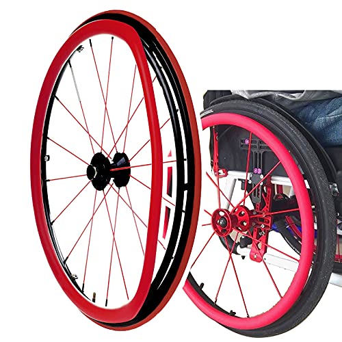 XJZHANG 22-Zoll-Rollstuhl-Hinterrad-Schutzhülle, (EIN Paar), rutschfeste, Verschleißfeste/Handschub-Schutzhülle, Leicht Zu Reinigen von XJZHANG