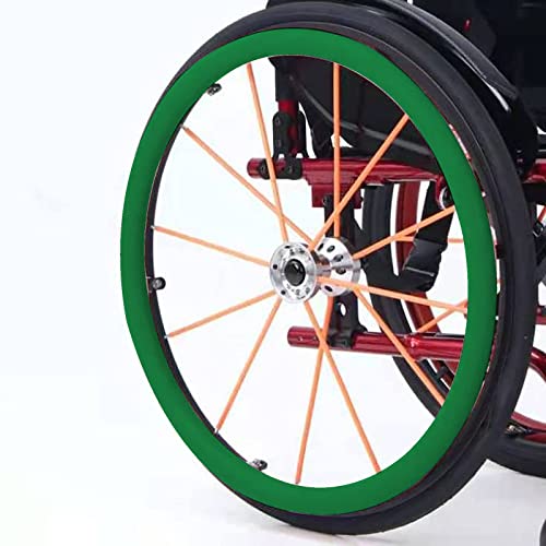 XJZHANG 24 Zoll Rollstuhl-Schieberandabdeckungen, 1 Paar rutschfeste, Verschleißfeste Handschiebeabdeckung, Rollstuhl-Hinterrad, Schiebering-Schutzhülle von XJZHANG