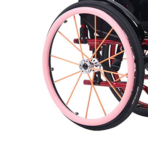 XJZHANG 24 Zoll - Rollstuhl-Schieberandabdeckungen, rutschfest/Verschleißfest Big Wheel Silikon-Schutzhülle / 2 Stück von XJZHANG