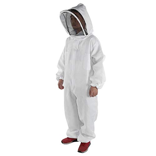 XJZHANG Ganzkörper-Imkerkleidung Professionelle Imker Bienenschutz Imkeranzug Safty Veil Hat Dress All Body Equipment von XJZHANG