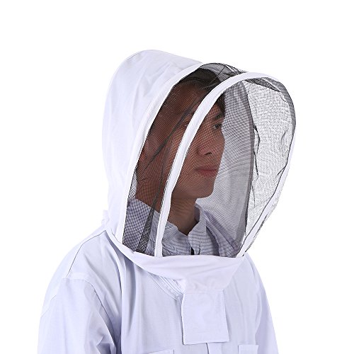 XJZHANG Imkerei-Schutzkleidung Imkerei-Bienen-Anzugsjacke Belüfteter Kapuzenschleier - Vollständiger Schutz Für Imker von XJZHANG