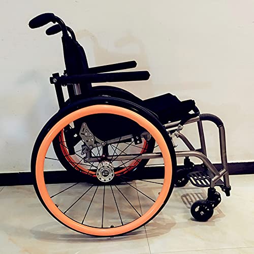 XJZHANG Rollstuhl Push Rim Covers, 24-Zoll-Hinterrad Sport Rollstuhl rutschfest Verschleißfest Silikon Hand Push Cover, Verbessern Grip Und Traktion, 1Paar von XJZHANG