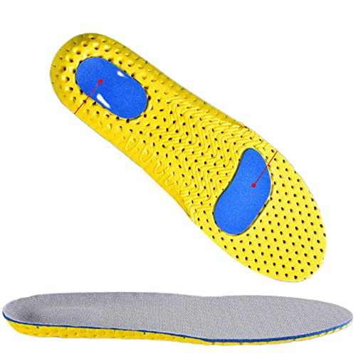XKUN Einlegesohlen 3 Paare Memory Foam Orthopädische Einlegesohlen Für Füße Schuhsohle Pad Mesh Deodorant Atmungsaktive Turnschuhe Laufendes Kissen-3Pairs Dbl Gray,Eu-44-290Mm von XKUN