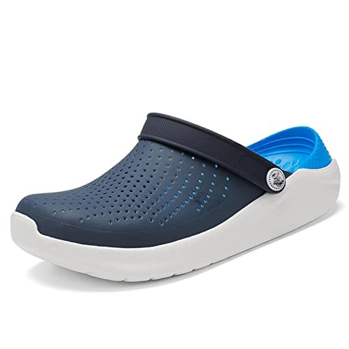 XKUN Sandalen Herren Frauen Sommer Sandalen Für Strand Sport Frauen Männer Slip-On Schuhe Hausschuhe Weibliche Männliche Clogs Wasser Maultiere-Blue,7 von XKUN