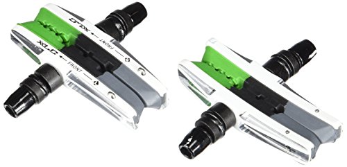 XLC Unisex – Erwachsene Bremsschuhe Cartridge V-Brake BS-V06 4er Set 72 mm, Grau, Schwarz, Grün, Silber, One Size von XLC
