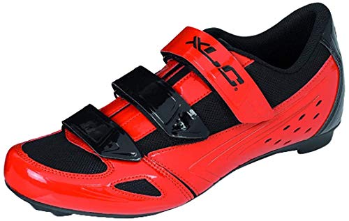 xlc Cb-R04, Unisex Radsportschuhe, Schwarz (Rot, Schwarz Rot, Schwarz), 38 EU (5 UK) von XLC