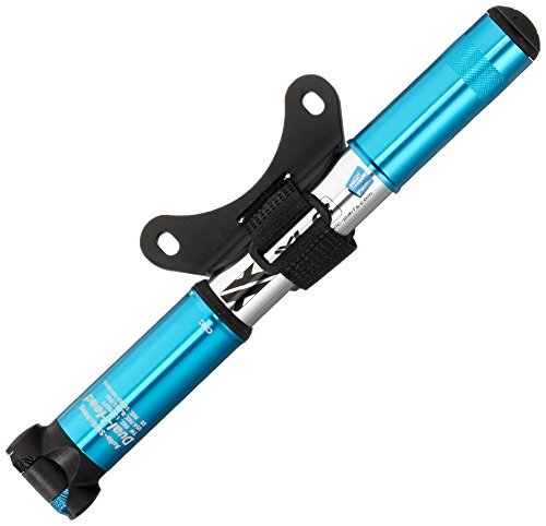 XLC Unisex – Erwachsene Luftpumpe und Minipumpe MTB PU-M02, Blau, Silber, One Size von XLC