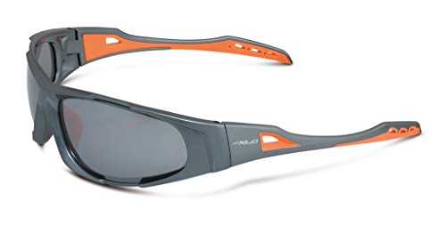 XLC Sonnenbrille Sulawesi SG-C10, grau/Orange, One Size von XLC