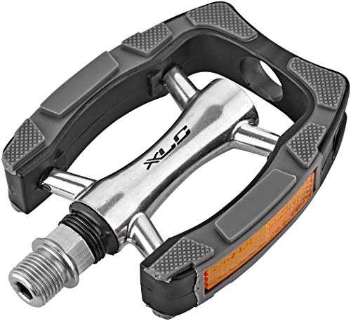 XLC Unisex – Erwachsene Fahrradpedale-2501840305 Fahrradpedale, schw./Silber/grau, One Size von XLC