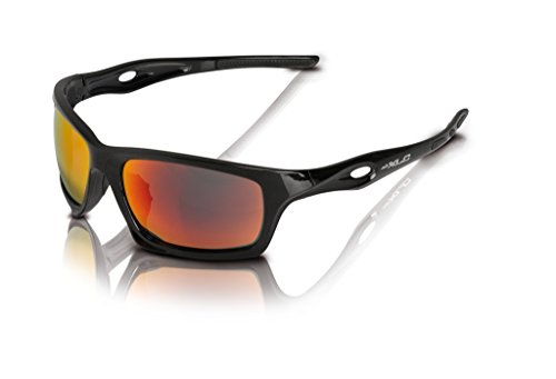 XLC Unisex – Erwachsene Kingston SG-C16 Sonnenbrille, schwarz/rot, One Size von XLC