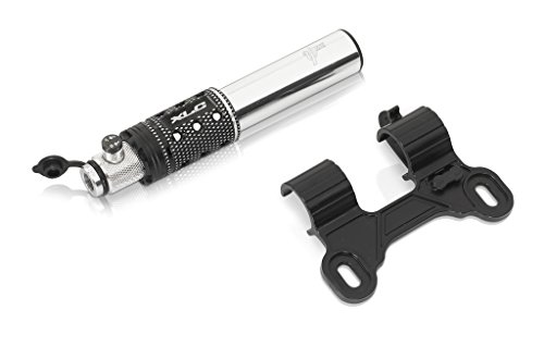XLC Unisex – Erwachsene Luftpumpe und Minipumpe PU-A08, Silber, Schwarz, One Size von XLC