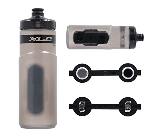 XLC Fahrrad Trinkflasche: Das XLC MRS Set MR-S05 mit Adapter für vorhandene MRS Schiene am Rad, Adapter für Fidlock und Trinkflasche, 600ml von XLC