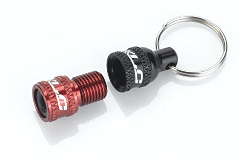 XLC Ventiladapter inkl. Schlüsselring, rot, One Size von XLC