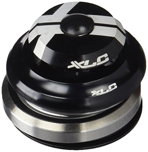 XLC Unisex – Erwachsene Zubehör 1 1/8-1 1/4 Tapered integriert Comp A-Head-Steuersatz HS-I06, Schwarz, One Size von XLC