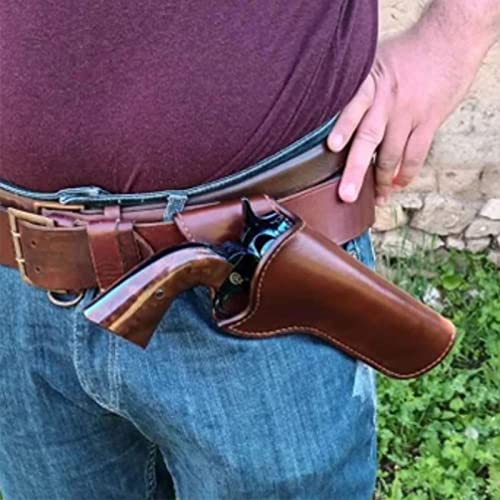 Vintage Pistolenholster, mittelalterliches PU-Leder, verdecktes Pistolenholster, Western-Cowboy-Holster, mittelalterlicher Stil von XLJLKJDS