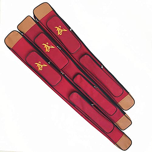 XLWYYXF Schwerttasche Schwerttaschen, Taichi-Schwert-Tragetasche, Oxford-Stoff, doppellagige Kampfsport-Schwerttasche, wasserdicht und langlebig, geeignet für Tai Chi, Folie-Red(Double Layer)||109cm von XLWYYXF