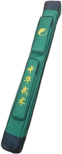 XLWYYXF Schwerttasche Taichi Schwert Tragetasche Tasche Kung Fu Chinesisches Schwert Einlagige Schwert Tragetasche Kampfsport Waffenkoffer Schwert Umhängetasche-Green von XLWYYXF