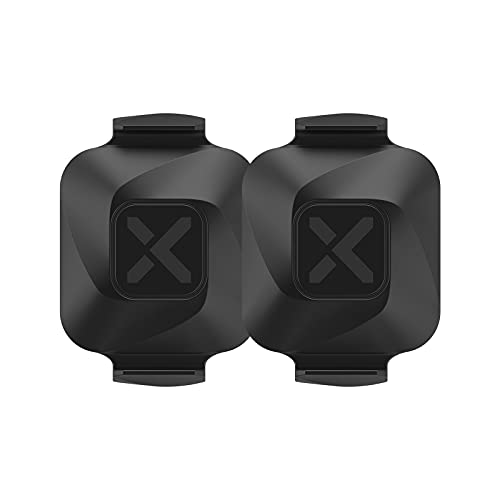 XOSS Vortex Geschwindigkeitssensor, Fahrrad, Bluetooth, ANT+, Dual-Modi, Drehzahlsensor, kabellos, IPX7, wasserdicht, für Smartphones und Fahrradcomputer, 2 Batterien (Vortex Sensor × 2 Stück) von XOSS