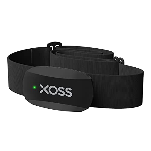XOSS X2 Herzfrequenzmesser Pulsgurt Bluetooth ANT+, Herzfrequenz Sensor mit Brustgurt EKG Genau IP67 Wasserdichter, Kompatibel mit Strava, Peloton app, Elite HRV, Rouvy, Adidas Run, Kinomap von XOSS