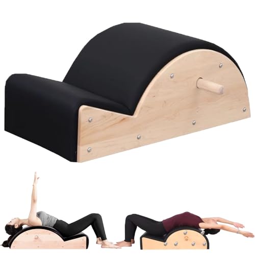 Pilates-Wirbelsäulenkorrektor，gebogenes Step-Fass,Für Wirbelsäulentraining, Gleichgewicht, Rumpfkraft und Dehnung, Wirbelsäulenstütze, Fitness-Trainingsgerät, Pilates-Gerät von XQIDa durable