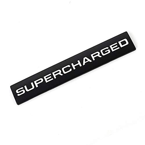 XQXSTORE Autoaufkleber Supercharged Emblem Auto Badge Decal, für Land Rover Range Rover, Für Audi A3 A4 A5 A6 Q3 Q5 Q7 RS S3 S4 S5 S6 S8 -Supercharged von XQXSTORE