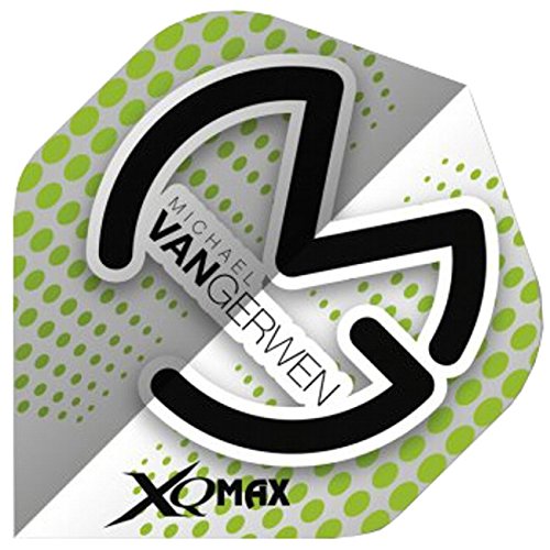 XQMAX Dart Flights Michael van Gerwen, mehrfarbig, 100 Micron, 1 Satz von XQmax