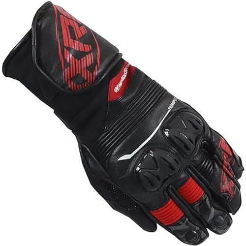 XRC Tump GT7 Motorrad Handschuhe Herren Schwarz/Rot/Neon L von XRC