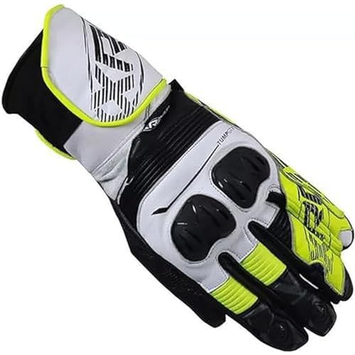 XRC Tump GT7 Motorrad Handschuhe Herren Weiß/Schwarz/Neon M von XRC