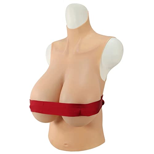 XSWL Fake Brüste K Cup Riesige Brüste Silikon Brust Formen Enhancer Titten Transgender Brustplatte für Crossdresser Drag Queen,Color 1 von XSWL