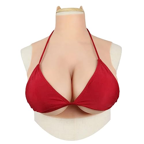 XSWL Realistische Silikon Big Tits G/H Cup Breast Forms Fake Boobs Enhancer Shemale Transgender Drag Queen Crossdressing,Color 3,H Cup von XSWL