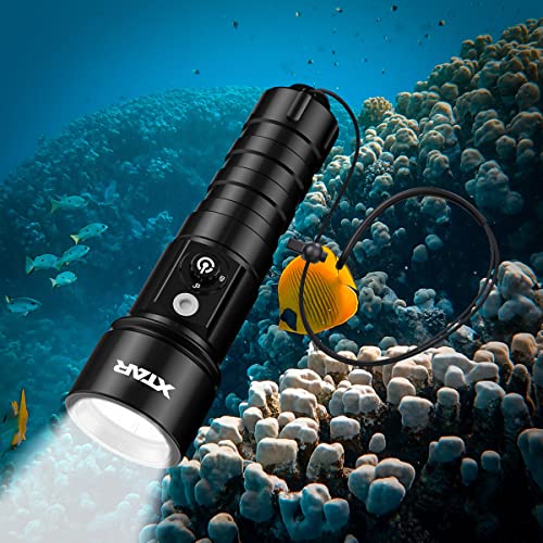 Xtar Tauch-Taschenlampe D26 1100 Lm mit Seitenschalter, für Unterwasser-Fotografie. Die LED-Taschenlampe wasserdicht 100 Metern und als Handheld-Taschenlampe nutzbar. (Paket Keine Batterie enthält.) von Xtar