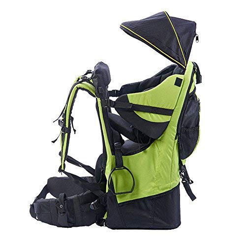 Rucksacktrage für Babys und Kleinkinder, Wander-Transport-Rucksack, Regenschutz und Sonnenschutz für das Kind, grün von XTLSTORE