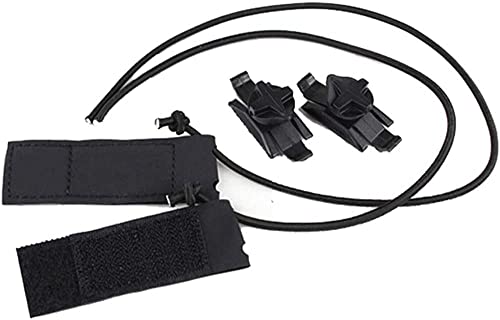 Tactical Bungee Goggle Strap Kit for ACH/Mich/OPS-Core Fast/etc. Combat Helmet von XUE