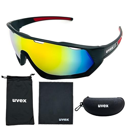 XWJLAILE Lauf-Sonnenbrille, Fahrrad-Sonnenbrille, Damen- und Herren-Sportbrille, UV400, Reitbrille, Mountainbike, Rennrad, MTB, Outdoor, Fahrradbrille, Fahrradbrille von XWJLAILE