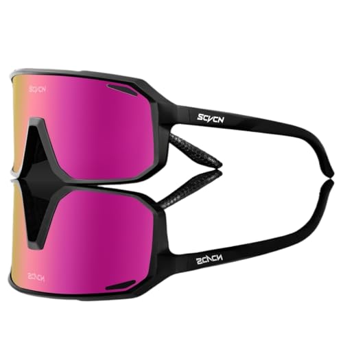 XWJLAILE Lauf-Sonnenbrille, Fahrradbrille, Fahrrad, Mountainbike, Wandern, Camping, Golf, UV400-Sonnenbrille, Sportschutzbrille für Männer und Frauen, Baseball-Fahrradbrille von XWJLAILE