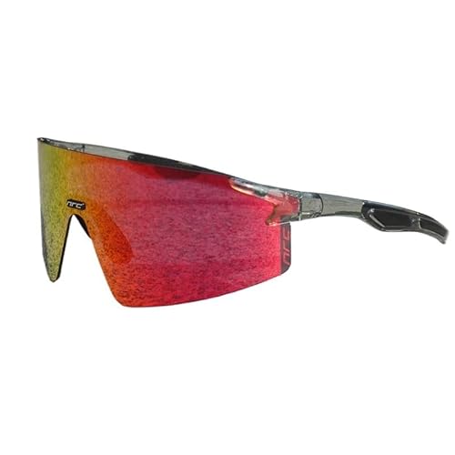XWJLAILE Laufsonnenbrille, Fahrrad-Sonnenbrille, 1 Linse, UV400, TR90, Sport-Fahrradbrille, MTB, Mountainbike, Angeln, Wandern, Reiten, Brillen für Männer und Frauen, Fahrradbrille von XWJLAILE